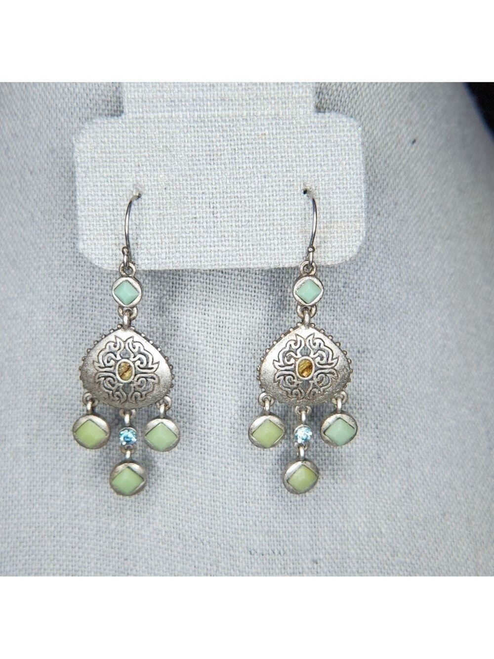 Costume turquoise earrings